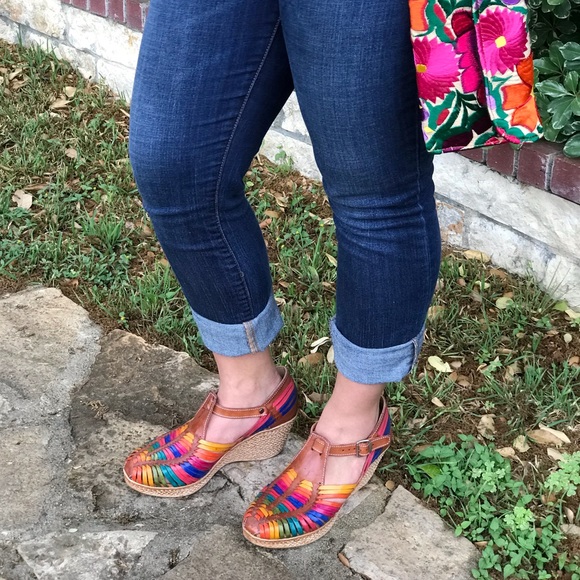 Multi color fiesta huarache wedge - Picture 6 of 6